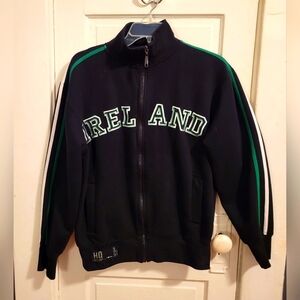 Dolmen Clothing Embroidered Ireland Zip Sweatshirt Sz Small